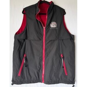 Princess Cruises Alaska Reversible Vest Men M Black Embroidered Travel Outdoor